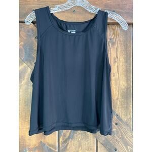 OFFLINE By Aerie women’s large black Sweat Sesh Cropped Tank Top